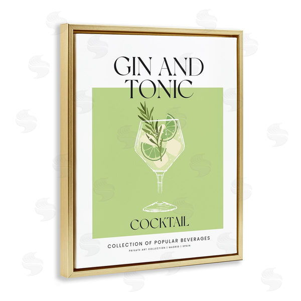 Stupell Industries Lettered And Lined | Minimal Gin And Tonic