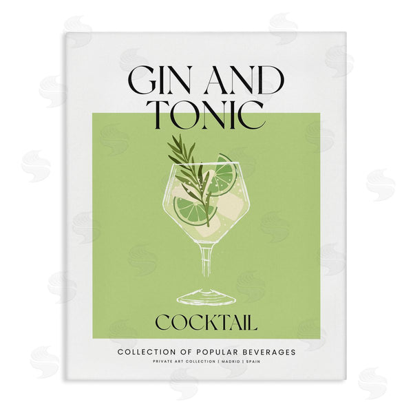 stupell industries Lettered and Lined | Minimal Gin and Tonic