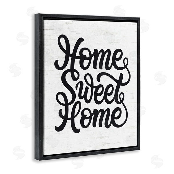Stupell Industries Lettered And Lined | Minimal Home Sweet Home Typography Light Worn Pattern Wall Art