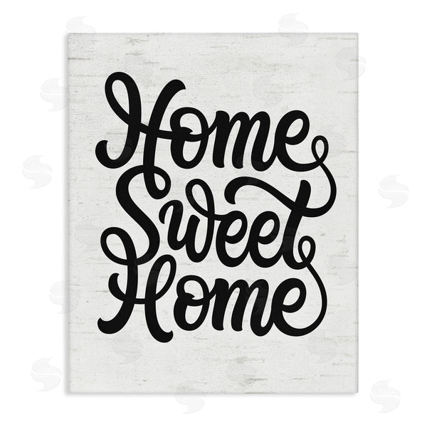 stupell industries Lettered and Lined | Minimal Home Sweet Home Typography Light Worn Pattern Wall Art