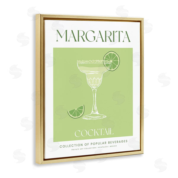Stupell Industries Lettered And Lined | Minimal Margarita Cocktail