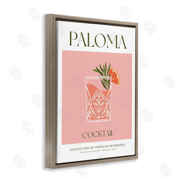 Stupell Industries Lettered And Lined | Minimal Paloma Cocktail