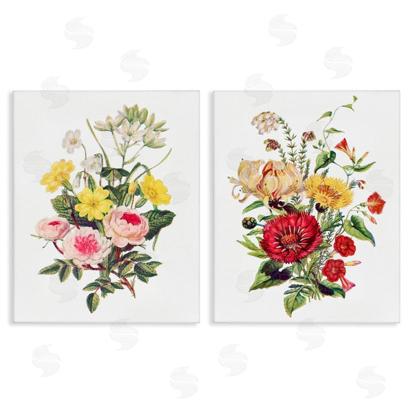 stupell industries Lettered and Lined | Mixed Flower Bushels Wall Art