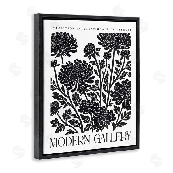 Stupell Industries Lettered And Lined | Modern Chrysanthemum Blooms