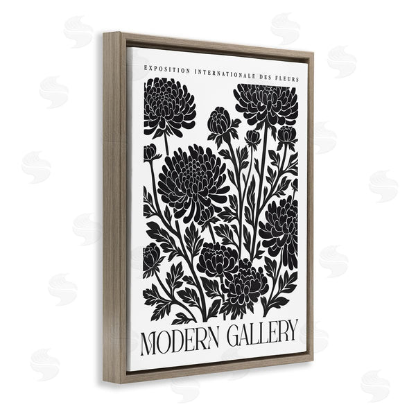 Stupell Industries Lettered And Lined | Modern Chrysanthemum Blooms