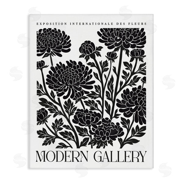 stupell industries Lettered and Lined | Modern Chrysanthemum Blooms