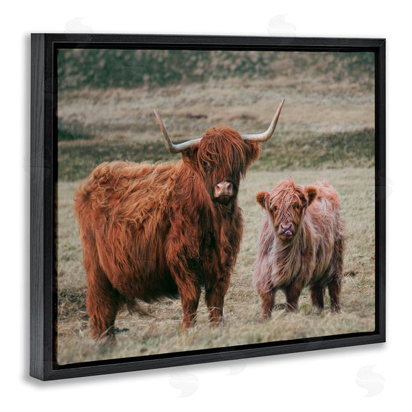 Stupell Industries Lettered And Lined | Mom & Baby Cow Wall Art