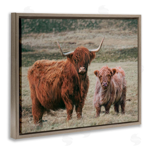 Stupell Industries Lettered And Lined | Mom & Baby Cow Wall Art