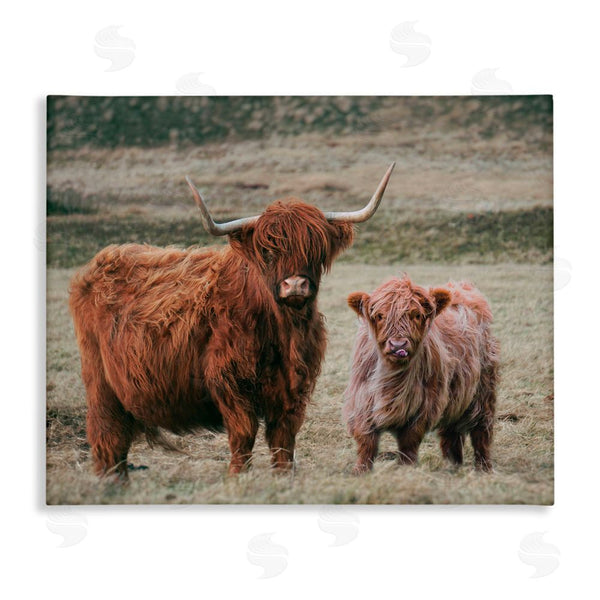 stupell industries Lettered and Lined | Mom & Baby Cow Wall Art