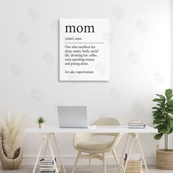 Stupell Industries Lettered And Lined | Mom Definition Love & Sacrifice