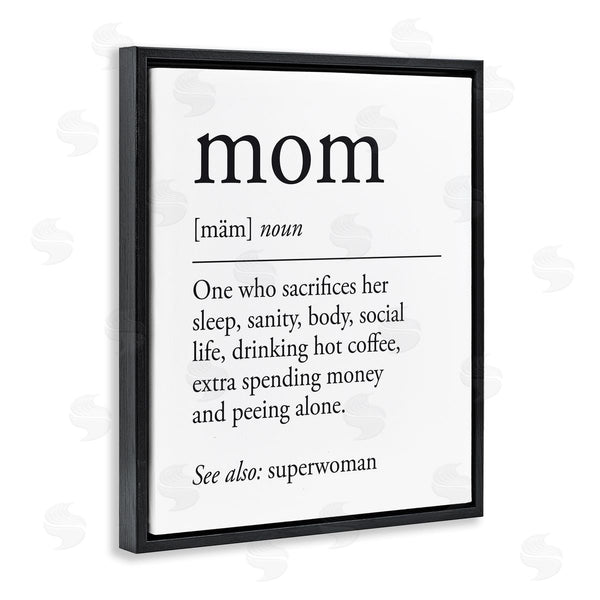 Stupell Industries Lettered And Lined | Mom Definition Sentiment