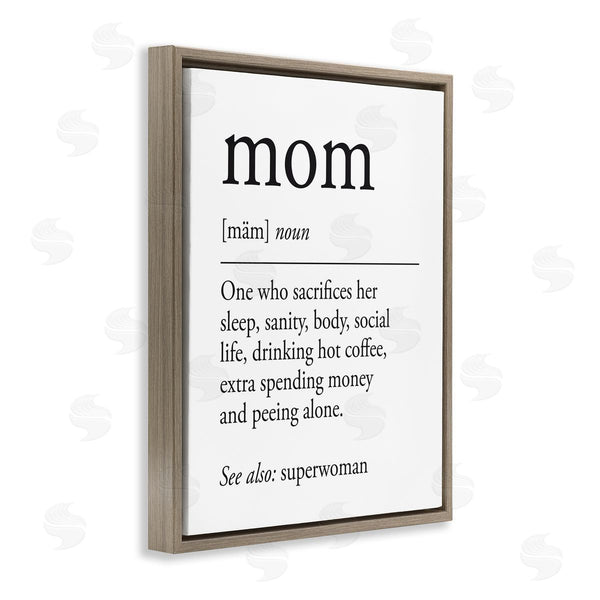 Stupell Industries Lettered And Lined | Mom Definition Sentiment