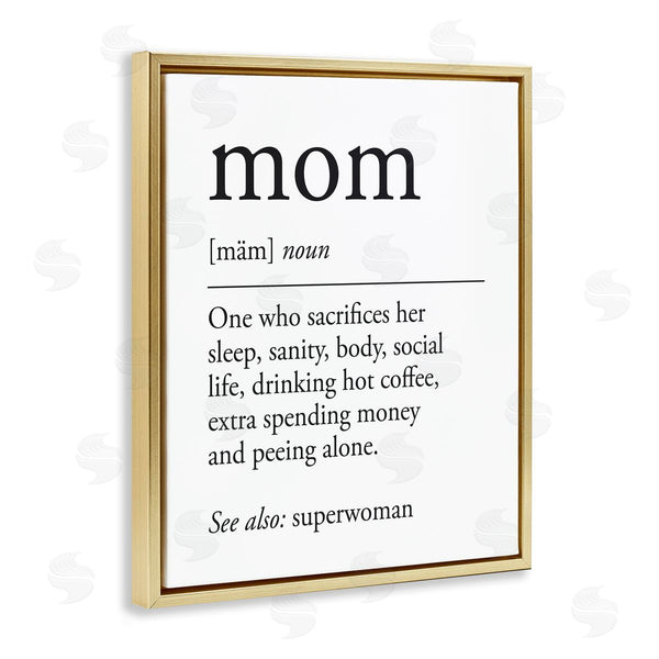 Stupell Industries Lettered And Lined | Mom Definition Sentiment
