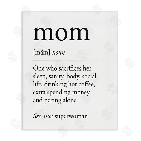 stupell industries Lettered and Lined | Mom Definition Sentiment