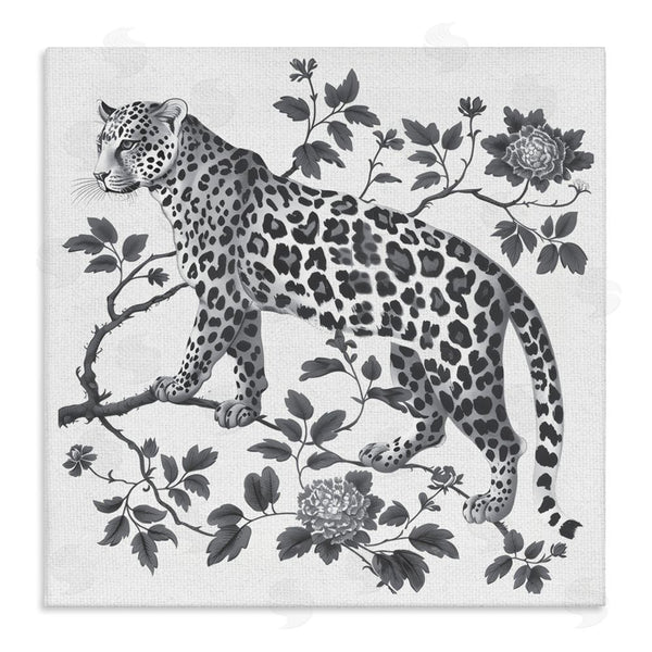 stupell industries Lettered and Lined | Monochrome Detail Leopard Wall Art