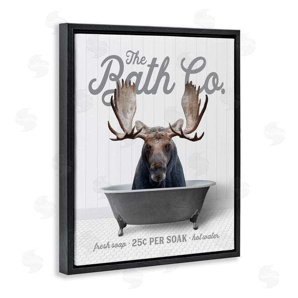 Stupell Industries Lettered And Lined | Moose In Tub Wall Art