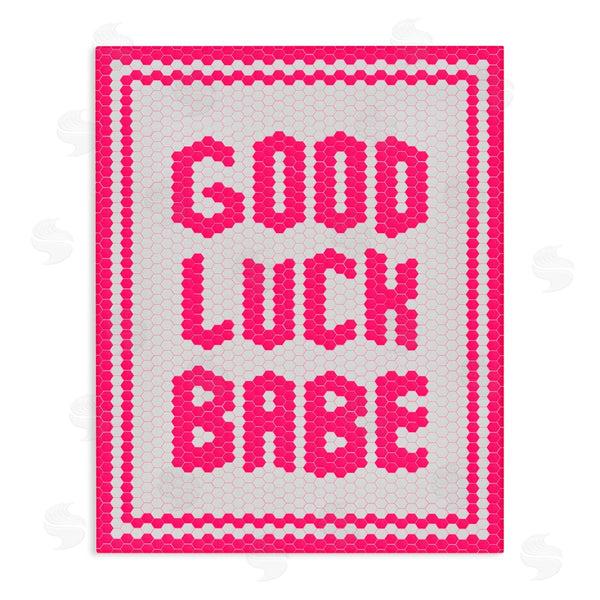 stupell industries Lettered and Lined | Mosaic Good Luck Babe
