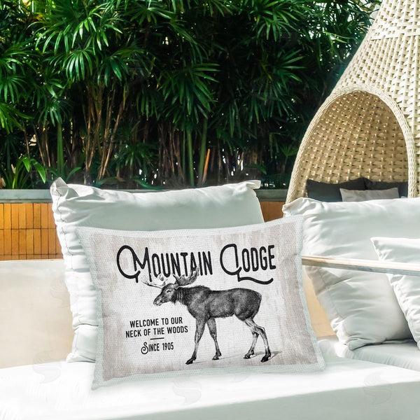 Stupell Industries Lettered And Lined | Mountain Lodge Moose