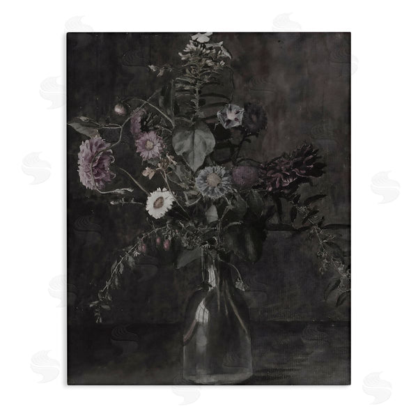 stupell industries Lettered and Lined | Murky Wildflower Bouquet