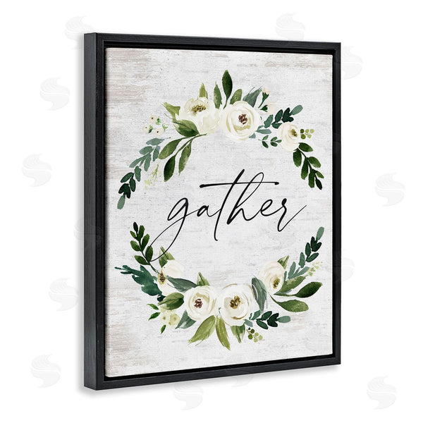 Stupell Industries Lettered And Lined | Neutral Distressed Gather