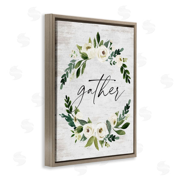 Stupell Industries Lettered And Lined | Neutral Distressed Gather