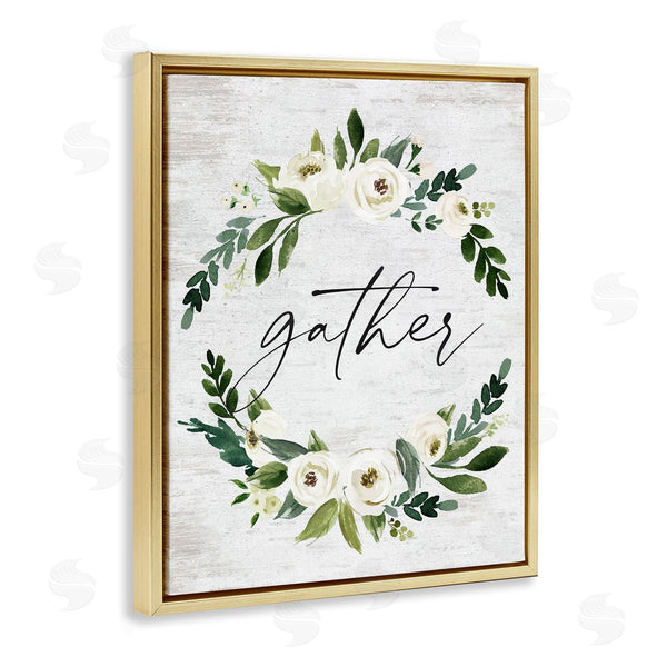 Stupell Industries Lettered And Lined | Neutral Distressed Gather