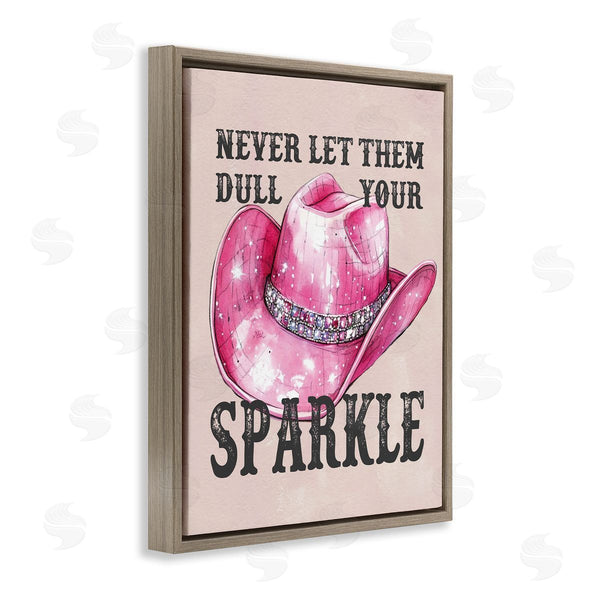 Stupell Industries Lettered And Lined | Never Let Them Dull Your Sparkle