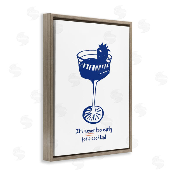 Stupell Industries Lettered And Lined | Never Too Early For Cocktail