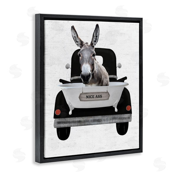 Stupell Industries Lettered And Lined | Nice A** Donkey Phrase Wall Art