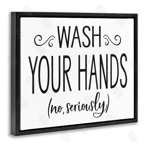 Stupell Industries Lettered And Lined | No Seriously Wash Your Hands