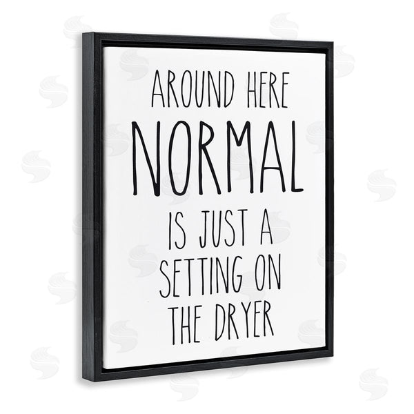 Stupell Industries Lettered And Lined | Normal Dryer Setting Funny Laundry Dryer Lettering Wall Art