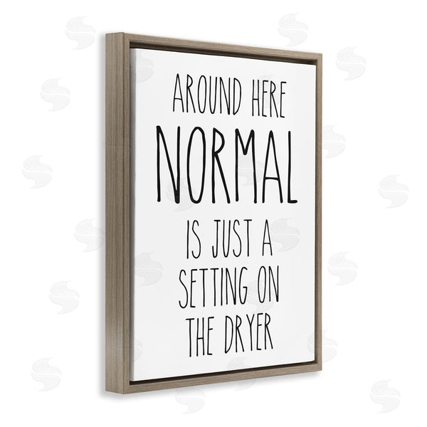 Stupell Industries Lettered And Lined | Normal Dryer Setting Funny Laundry Dryer Lettering Wall Art
