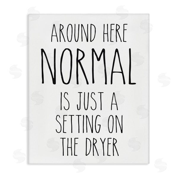 stupell industries Lettered and Lined | Normal Dryer Setting Funny Laundry Dryer Lettering Wall Art