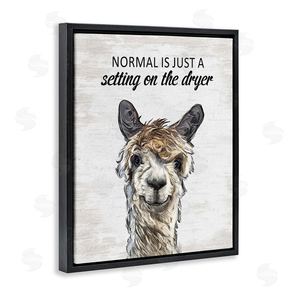 Stupell Industries Lettered And Lined | Normal Is Just Dyer Setting