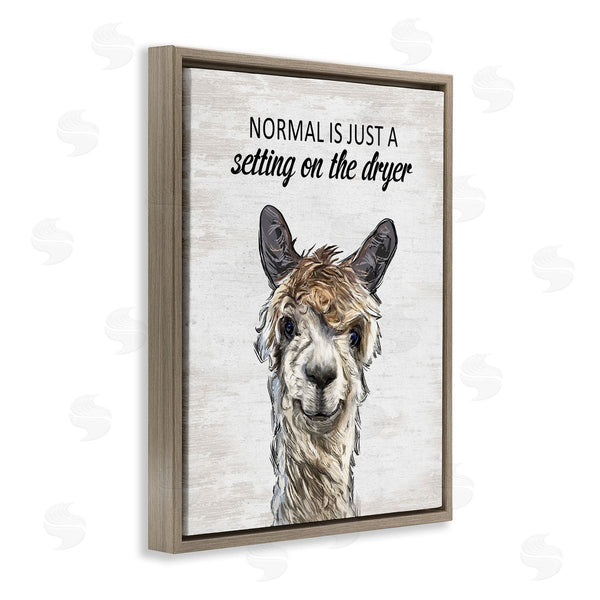 Stupell Industries Lettered And Lined | Normal Is Just Dyer Setting