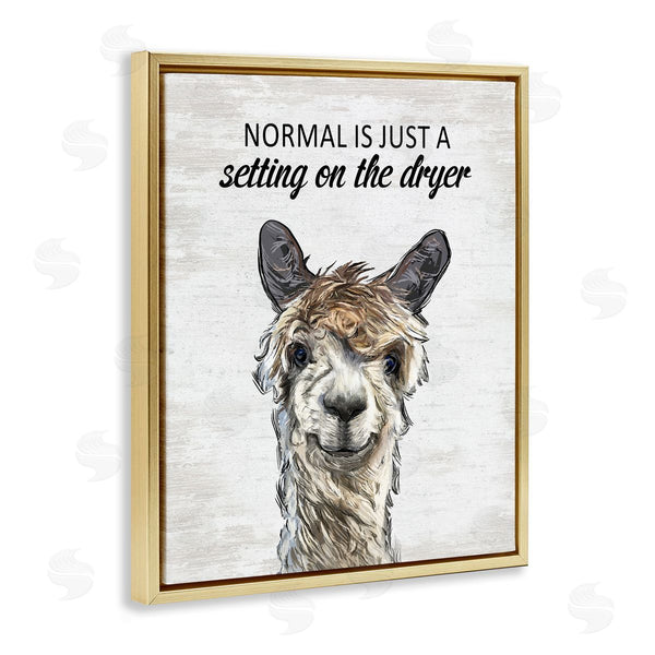 Stupell Industries Lettered And Lined | Normal Is Just Dyer Setting
