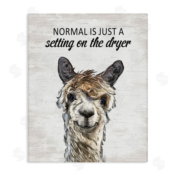 stupell industries Lettered and Lined | Normal is Just Dyer Setting