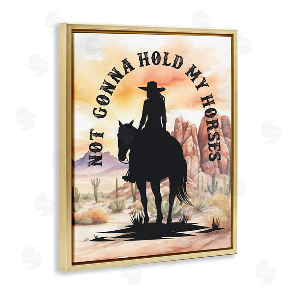 Stupell Industries Lettered And Lined | Not Gonna Hold My Horses