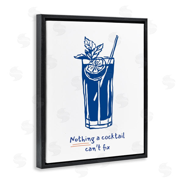 Stupell Industries Lettered And Lined | Nothing A Cocktail Can't Fix