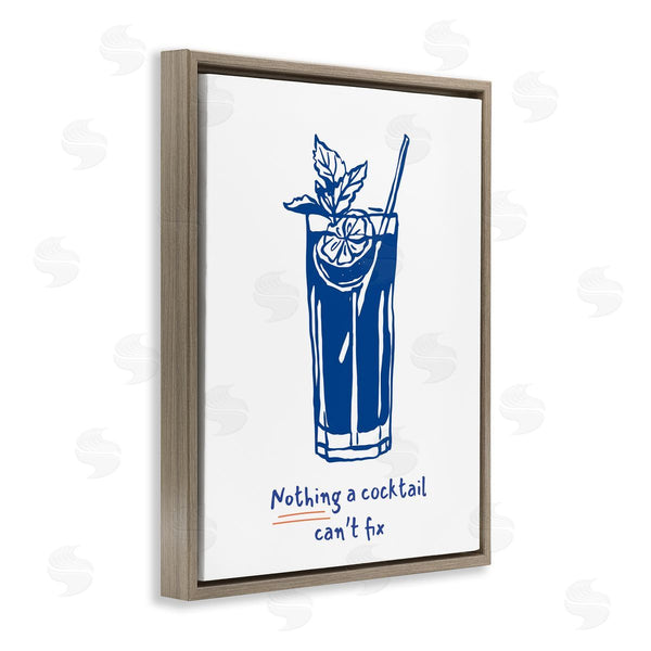 Stupell Industries Lettered And Lined | Nothing A Cocktail Can't Fix