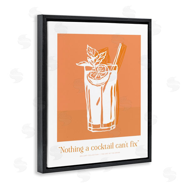 Stupell Industries Lettered And Lined | Nothing A Cocktail Can't Fix
