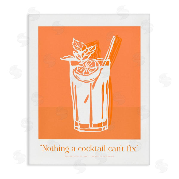 stupell industries Lettered and Lined | Nothing A Cocktail Can't Fix