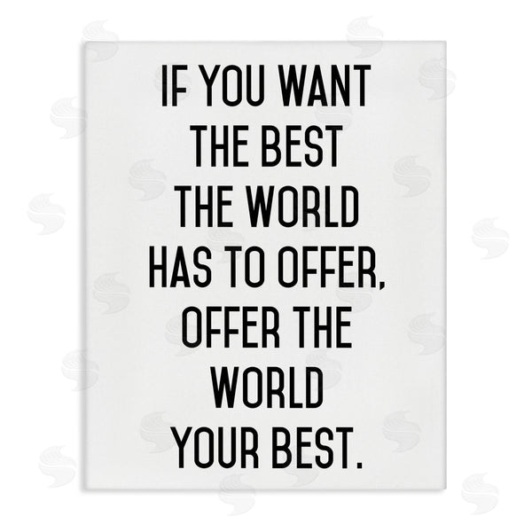 stupell industries Lettered and Lined | Offer The World Your Best Wall Art