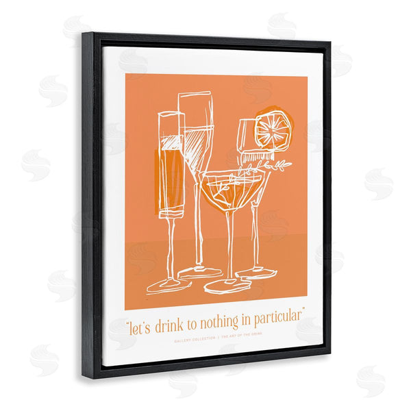 Stupell Industries Lettered And Lined | Orange Drink Toast Phrase