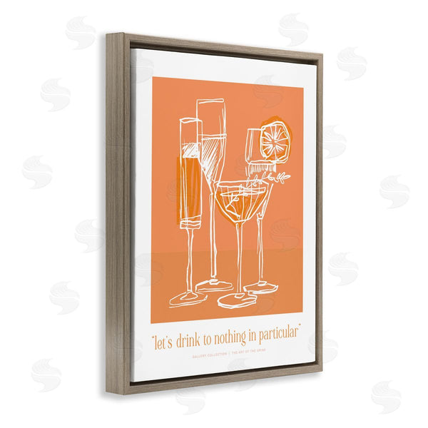 Stupell Industries Lettered And Lined | Orange Drink Toast Phrase