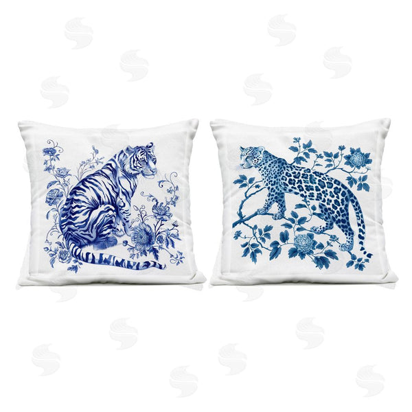 Stupell Industries Lettered And Lined | Ornate & Detailed Large Cats Printed Throw Pillow