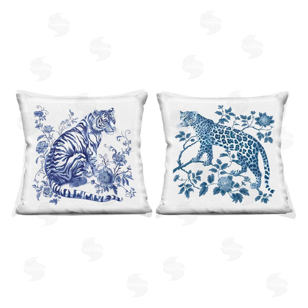 stupell industries Lettered and Lined | Ornate & Detailed Large Cats Printed Throw Pillow