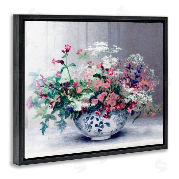 Stupell Industries Lettered And Lined | Painterly Elegant Blooms Vase Wall Art