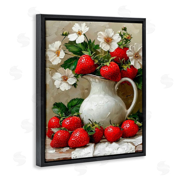 Stupell Industries Lettered And Lined | Painterly Strawberries Still Life Wall Art
