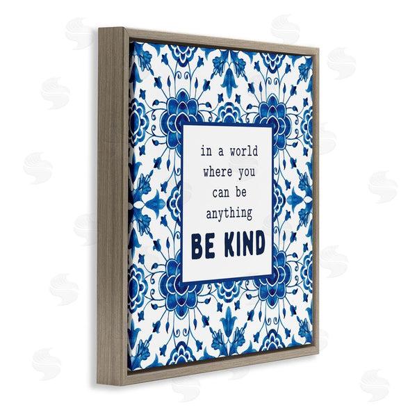 Stupell Industries Lettered And Lined | Patterned Be Kind Encouragement Wall Art